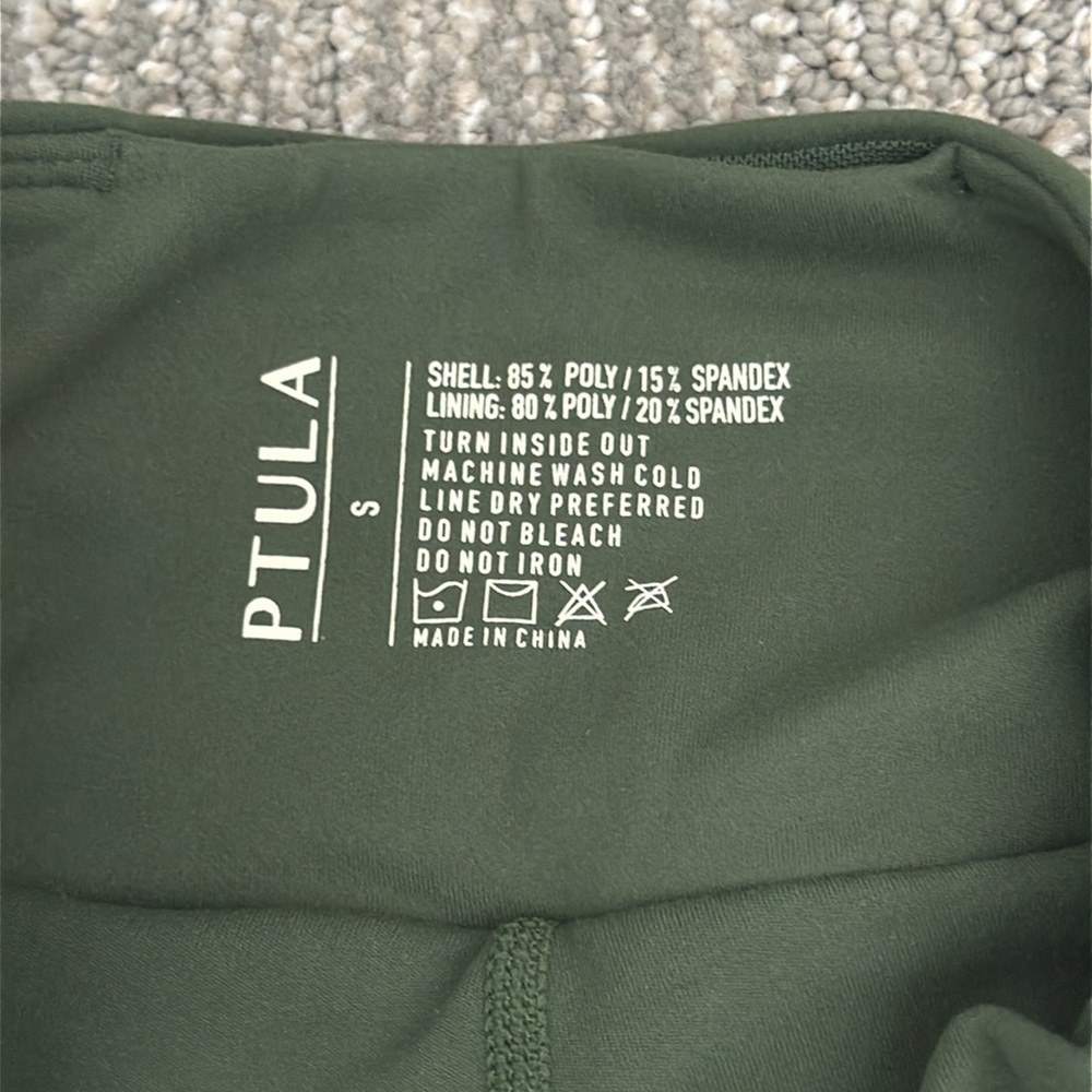 High-Waist Green Women’s Ptula Shorts - Picture 3 of 4